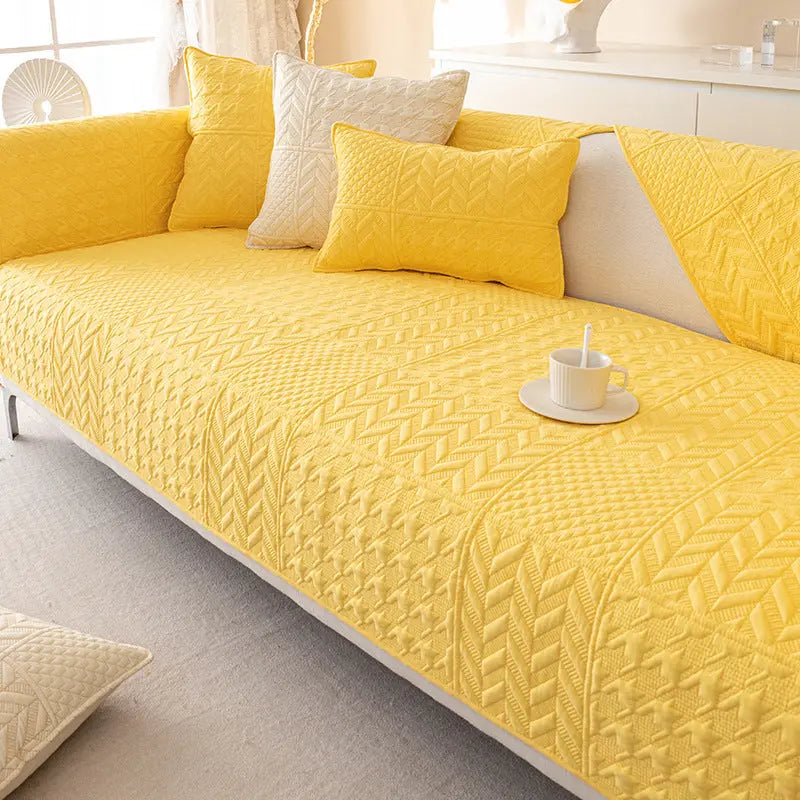 Plaid Canapé Bohème COVERO Qianling Yellow-90X120CM