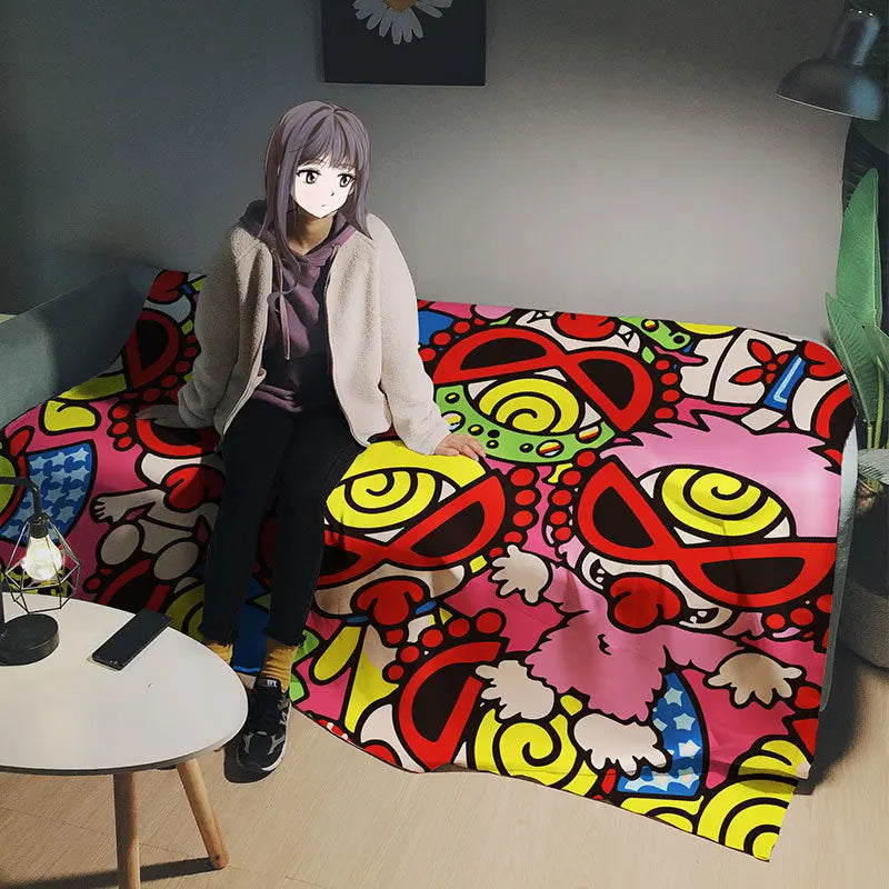 Plaid Canapé Cartoon HoussePAC