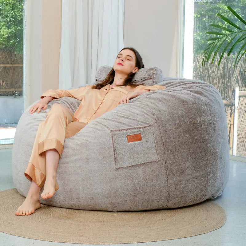 Plaid Canapé Fourrure Douce NERAMI Dark Coffee-175x76cm