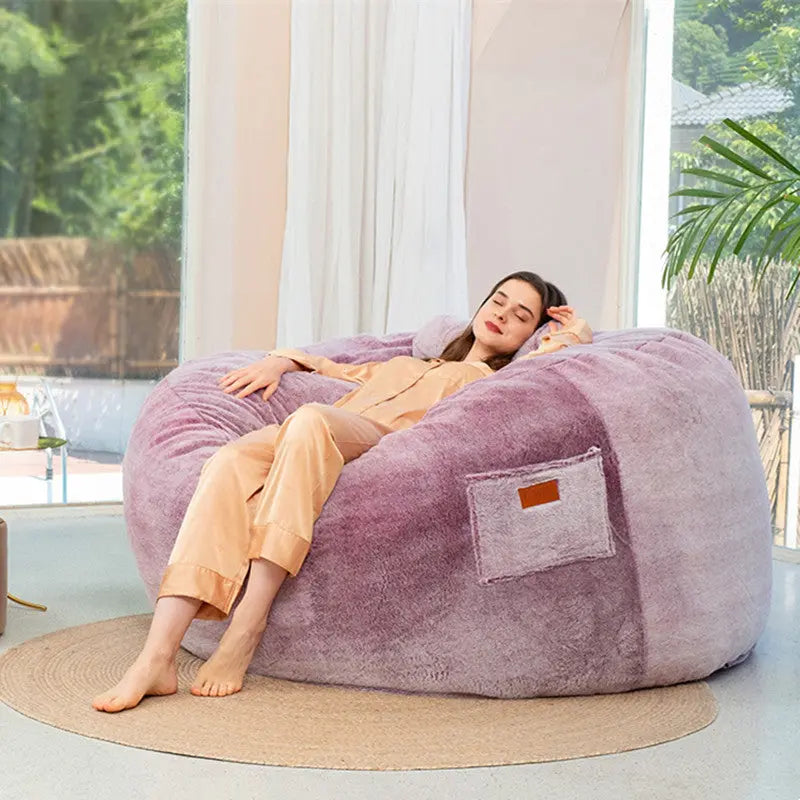 Plaid Canapé Fourrure Douce NERAMI Maroon-112x68cm