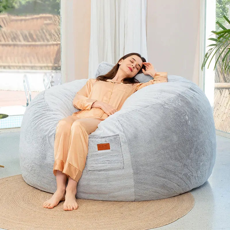 Plaid Canapé Fourrure Douce NERAMI Light Coffee-132x76cm