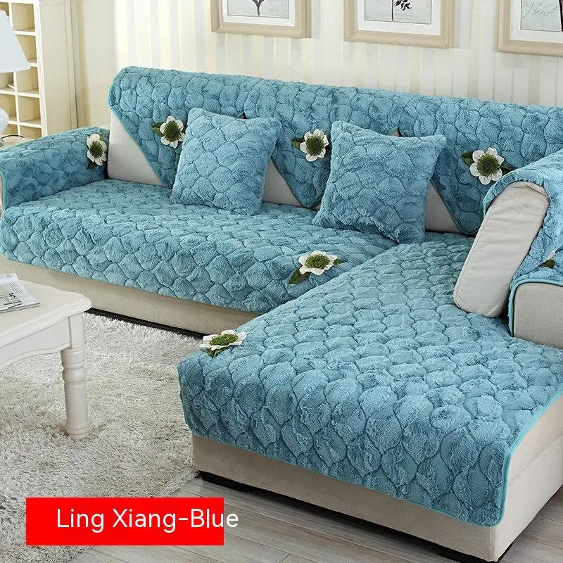 Plaid Canapé Hiver Douillet LYXOR Lingxiang Blue-70 × 180