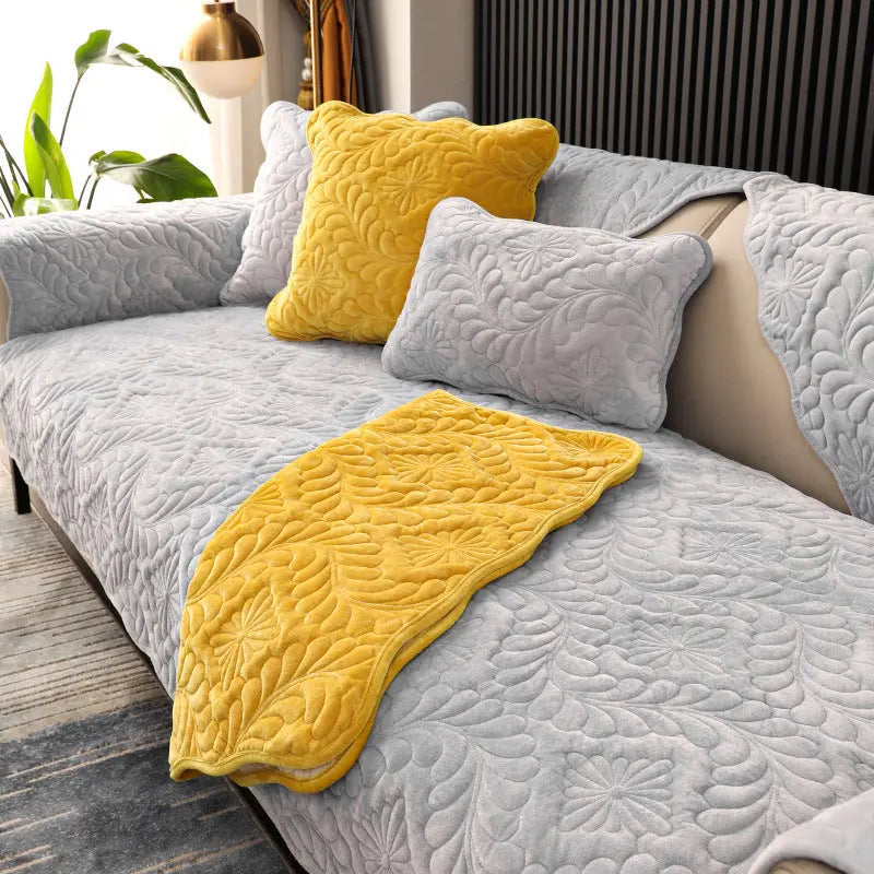 Plaid Canapé Moderne BANAPLU Phoenix Tail Light Grey-70x210CM