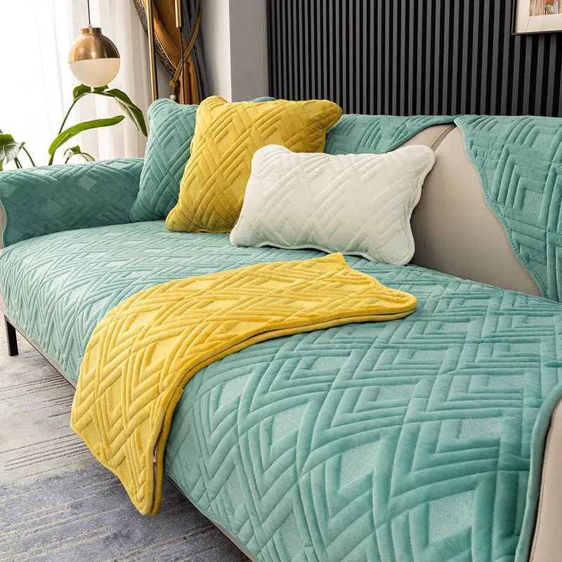 Plaid Canapé Moderne BANAPLU Diamond Lake Green-70x90CM