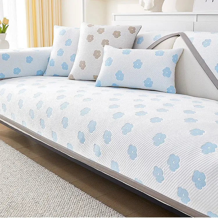 Plaid Canapé Moderne FLORENCE Light Blue-90x180cm