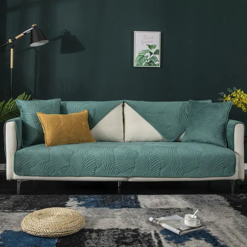 Plaid Canapé Moderne Luxe NORDA Dark Green-90X90cm
