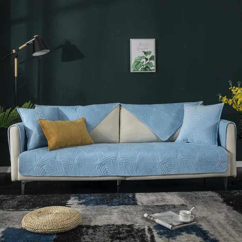 Plaid Canapé Moderne Luxe NORDA Light Blue-90X90cm