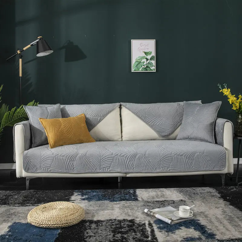 Plaid Canapé Moderne Luxe NORDA Light Gray-70X180cm