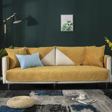 Plaid Canapé Moderne Luxe NORDA Yellowish Brown-70X180cm