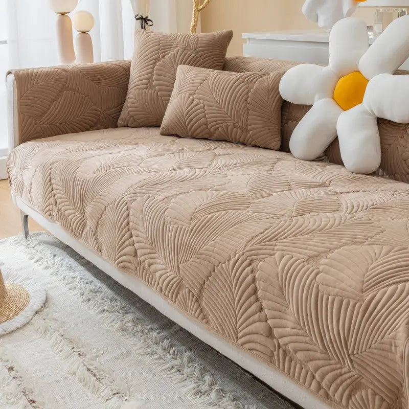 Plaid Canapé Moderne Luxe NORDA Light Coffee-90X160cm