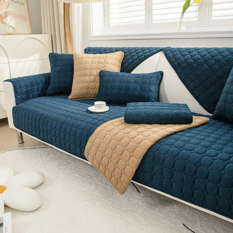 Plaid Canapé Moderne VELICI Navy Blue-90x120CM