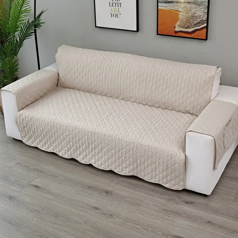Plaid Canapé Moderne VIVADOW Upgraded sofa cover white-Double 130x196