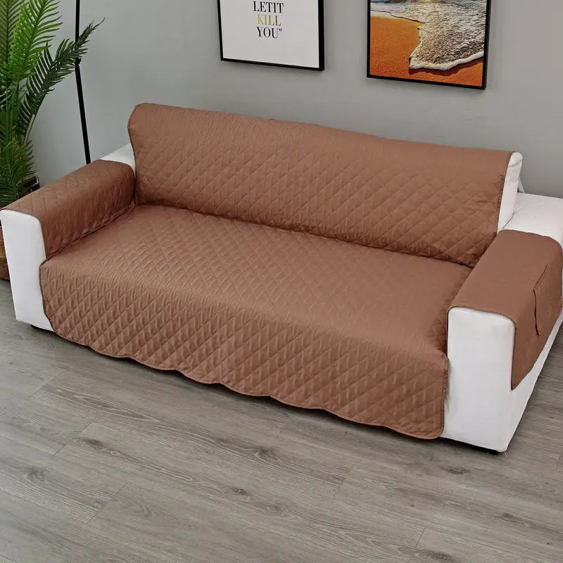 Plaid Canapé Moderne VIVADOW Upgraded sofa cover khaki-Single 55x196