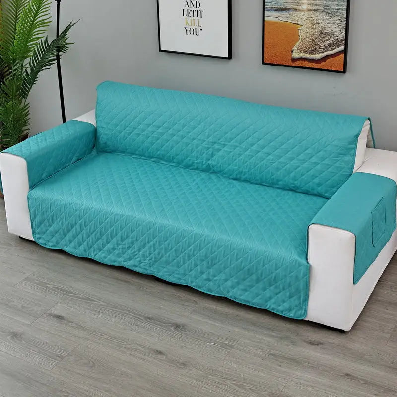 Plaid Canapé Moderne VIVADOW Upgraded sofa cover mint green-Three people 190x196