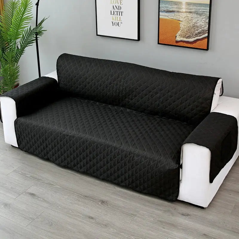 Plaid Canapé Moderne VIVADOW Upgraded sofa cover black-Double 130x196