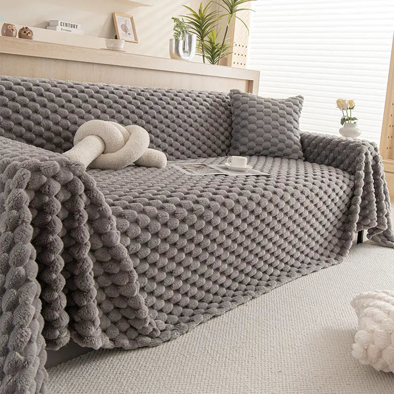 Plaid Canapé Antidérapant LUMIRA TM Warm Core Gray-180x130cm