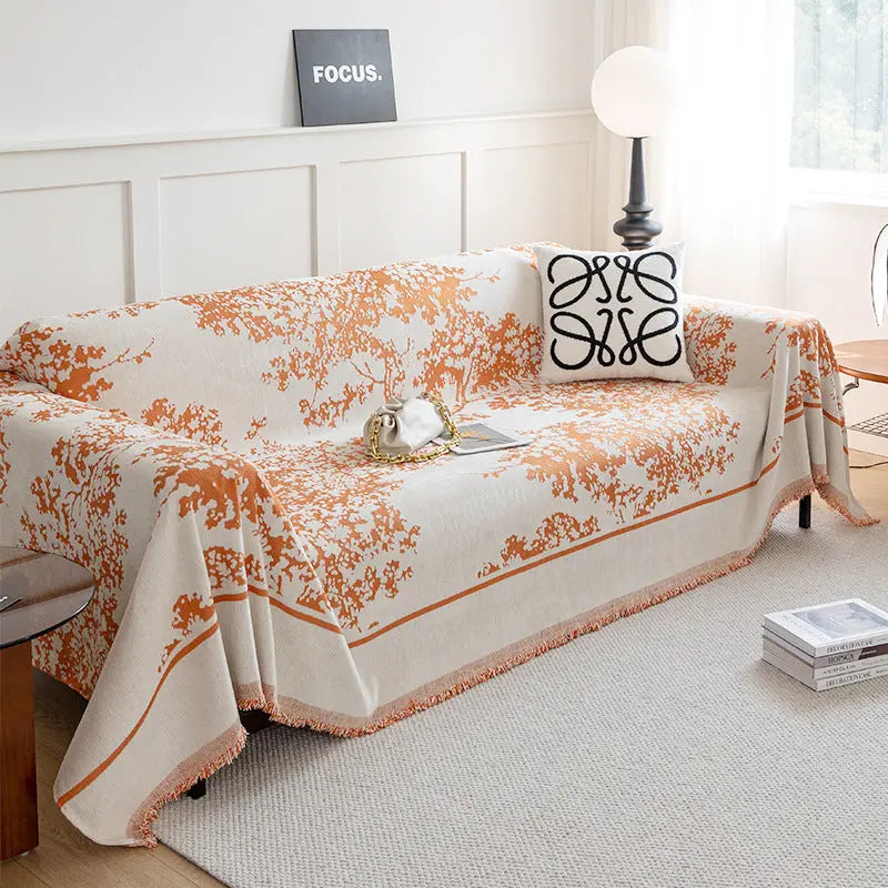 Plaid Canapé Antidérapant SOFIPO Yb Bayberry Orange-180X400cm