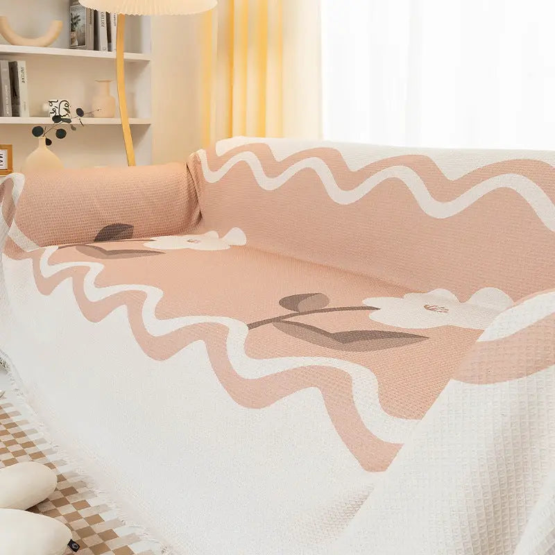 Plaid Canapé Antidérapant WAFFLE