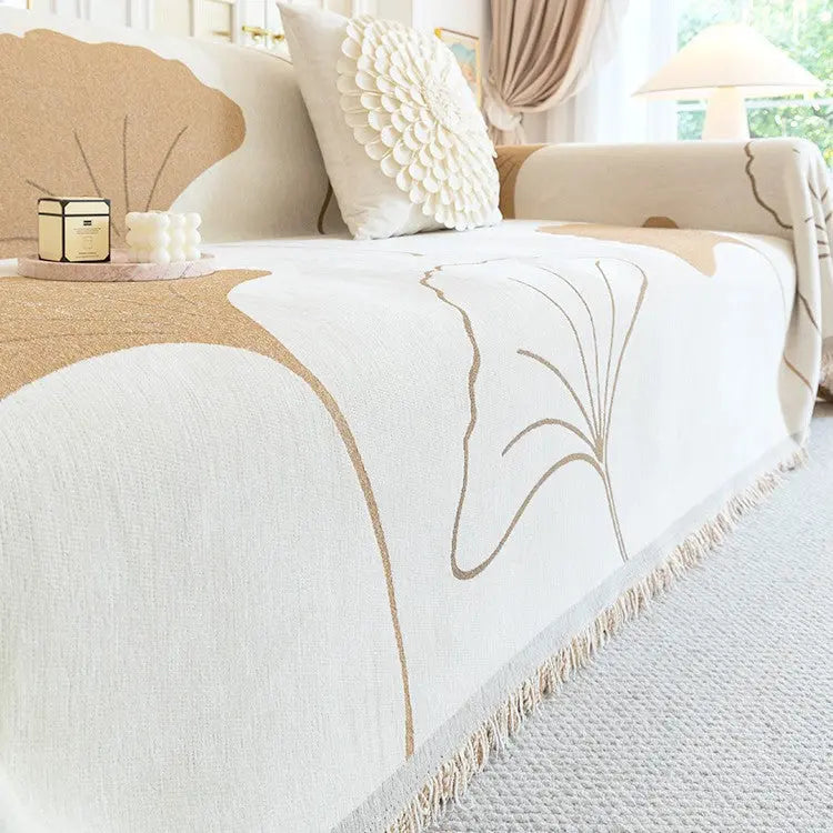 Plaid Canapé Chenille Simple LINAYA Coffee Color-180X300cm