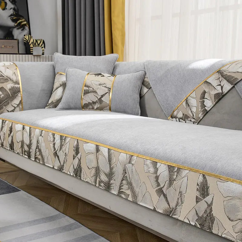 Plaid Canapé Chic Chenille LUXORA Light Grey-90x180