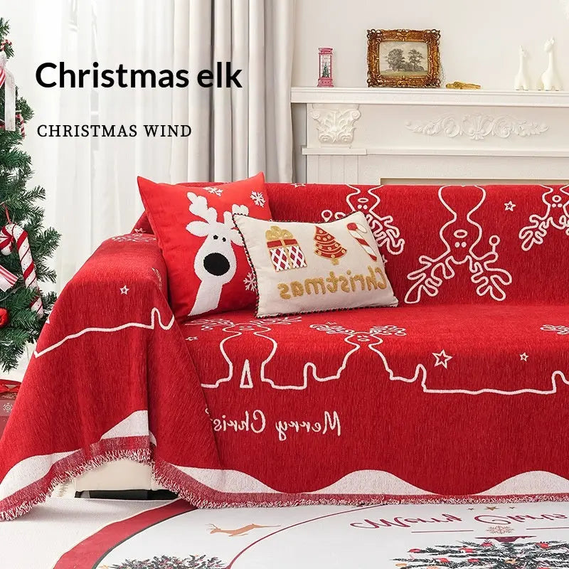 Plaid Canapé Géométrique Chenille NOLENA Elk-180x420