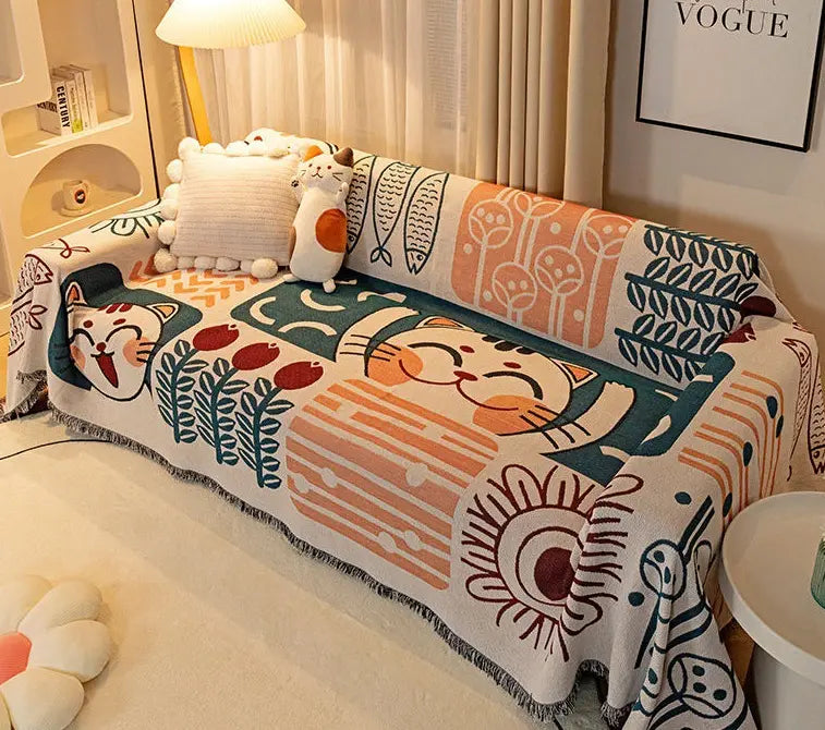 Plaid Canapé Jacquard Yarna