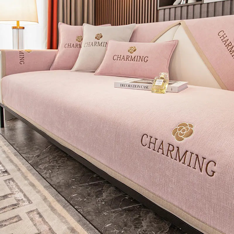 Plaid Canapé Moderne AILON Pink-70x120