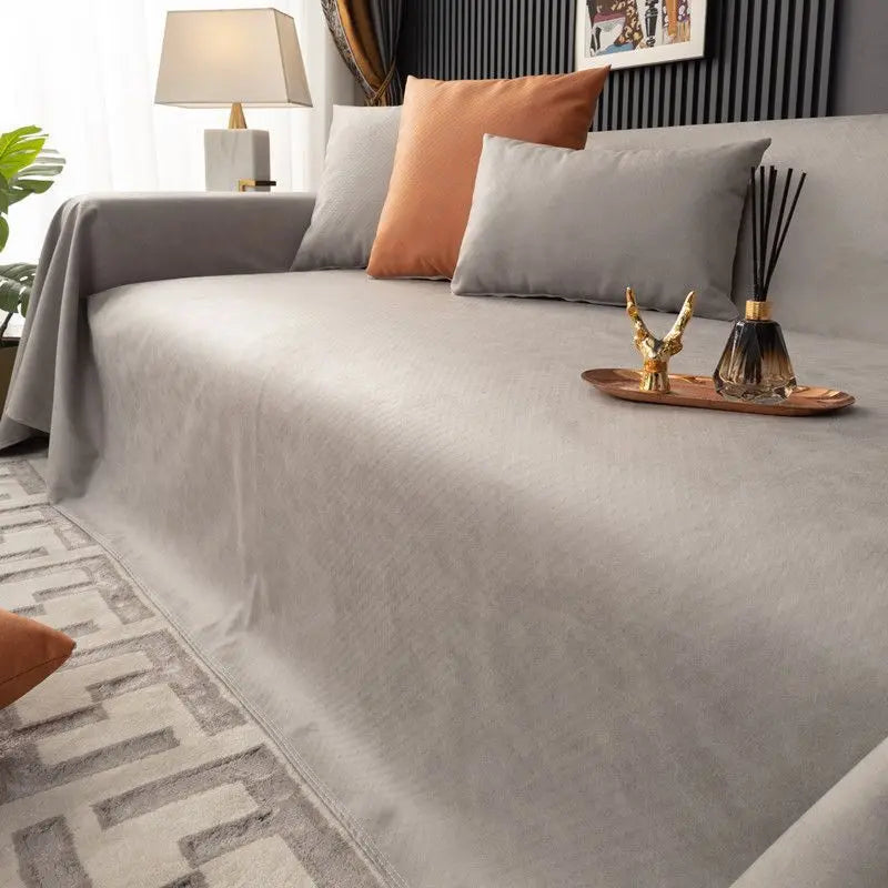 Plaid Canapé Moderne BLOSSOM Light Grey-45x45 coreless