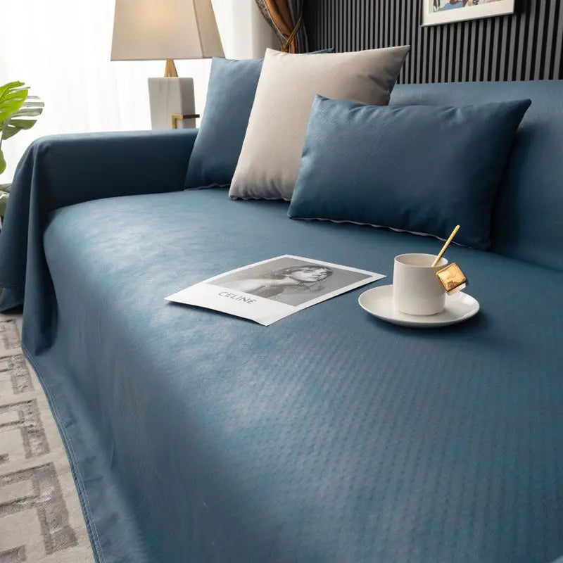 Plaid Canapé Moderne BLOSSOM Dark Blue-210x400cm