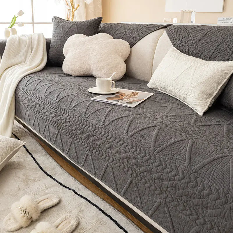 Plaid Canapé Moderne Ergo Leisurely dark grey-90x240cm