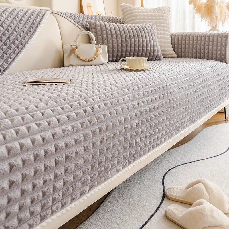 Plaid Canapé Moderne XiL Light Gray-70×150cm