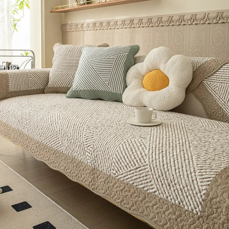 Plaid Canapé Universel MONICA First Seen Coffee-70x70cm