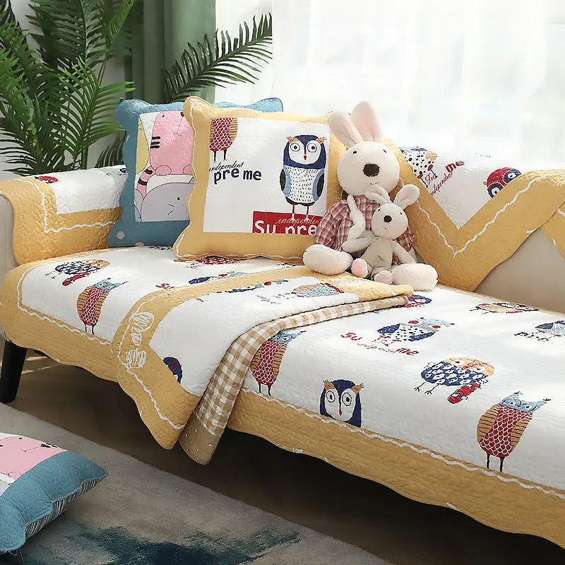 Plaid Canapé Universel MONICA Cartoon Owl-70x150cm