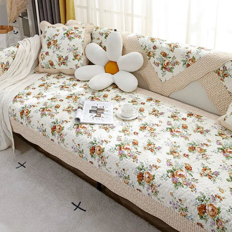 Plaid Canapé Universel MONICA Elegant Small Flower-70x210cm