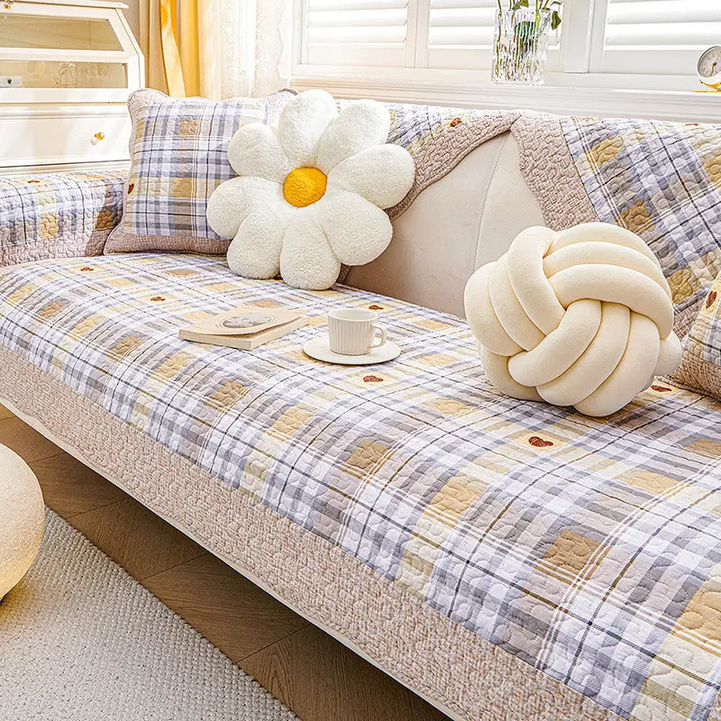 Plaid Canapé Universel MONICA Love Grid-70x150cm