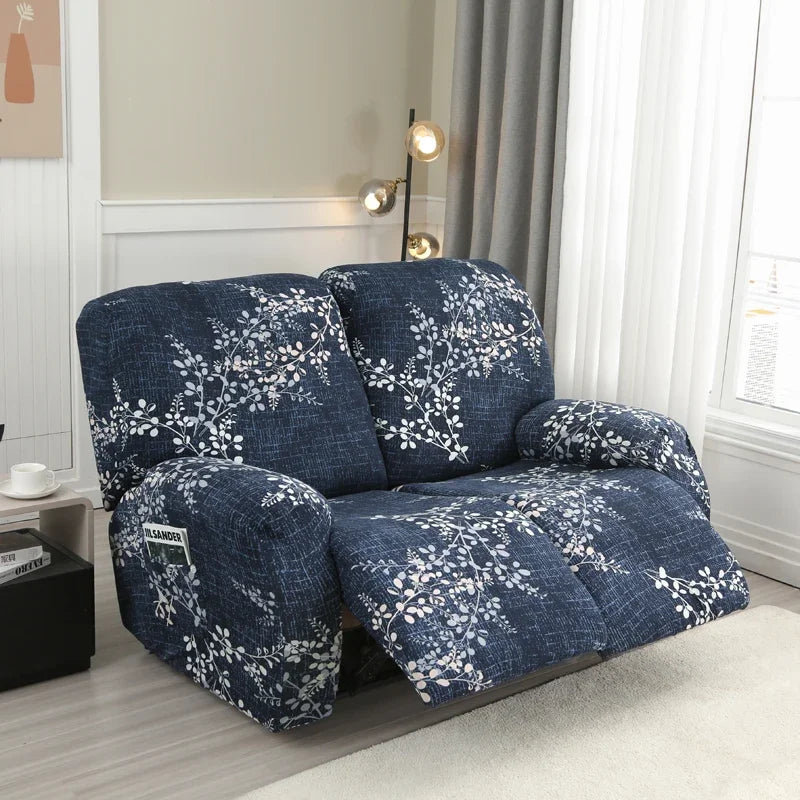 Housse de canapé inclinable à fleurs nordiques BANOUMGA | Housse De France
