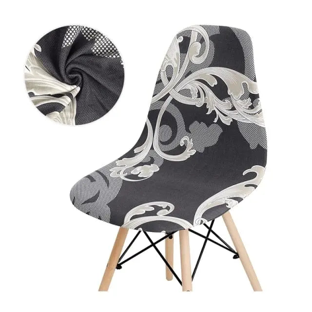 SCANPLAID - Housse chaise scandinave imprimée coquille - Housse De France