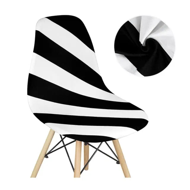 SCANWITH - Housse de chaise scandinave couleur pure - Housse De France