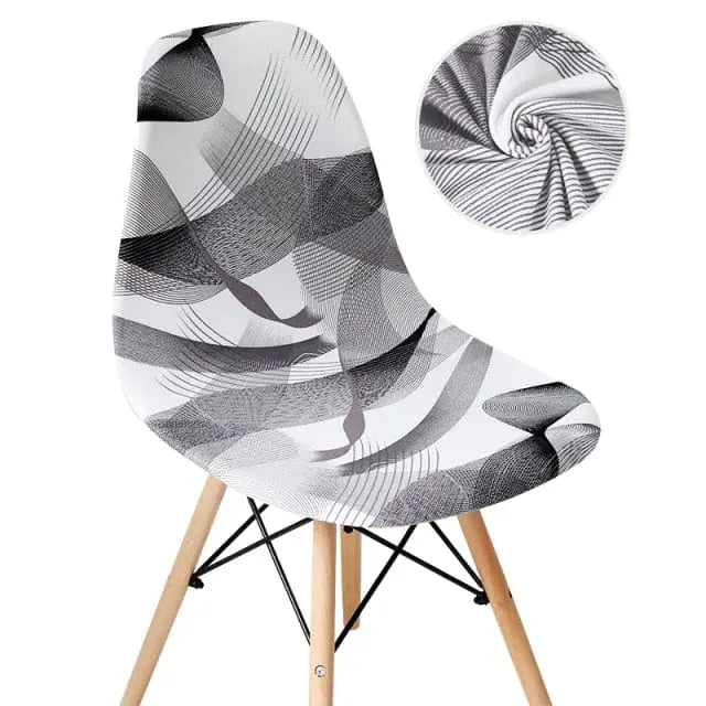 SCANWITH - Housse de chaise scandinave couleur pure - Housse De France