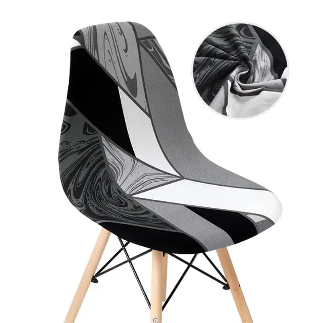 SCANWITH - Housse de chaise scandinave couleur pure - Housse De France