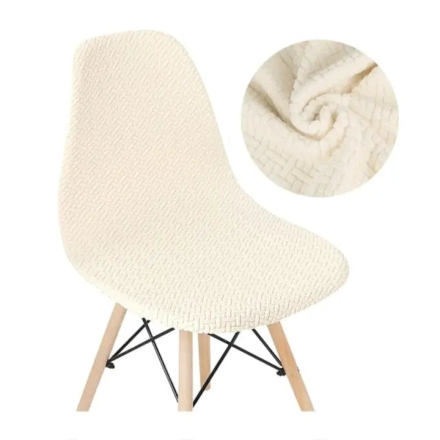 SCANWITH - Housse de chaise scandinave couleur pure - Housse De France