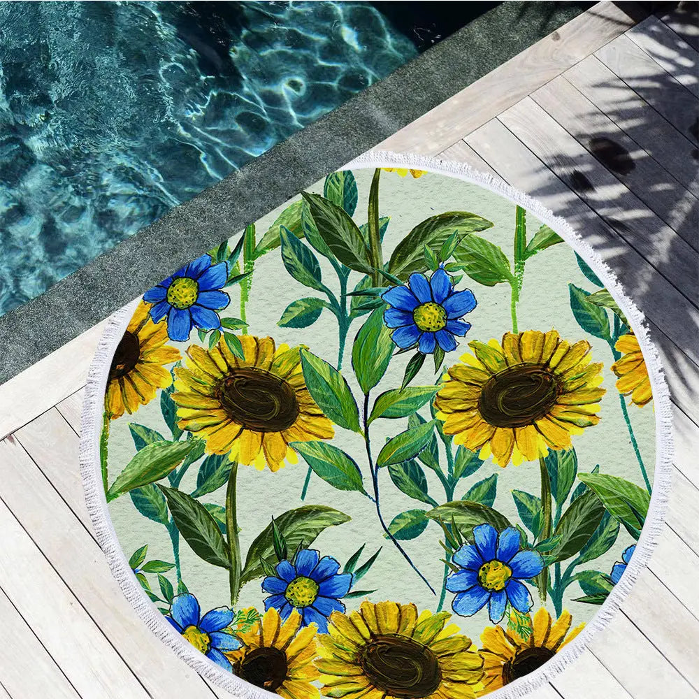 Serviette De Plage Microfibre ROCA Yellow-F-150X150