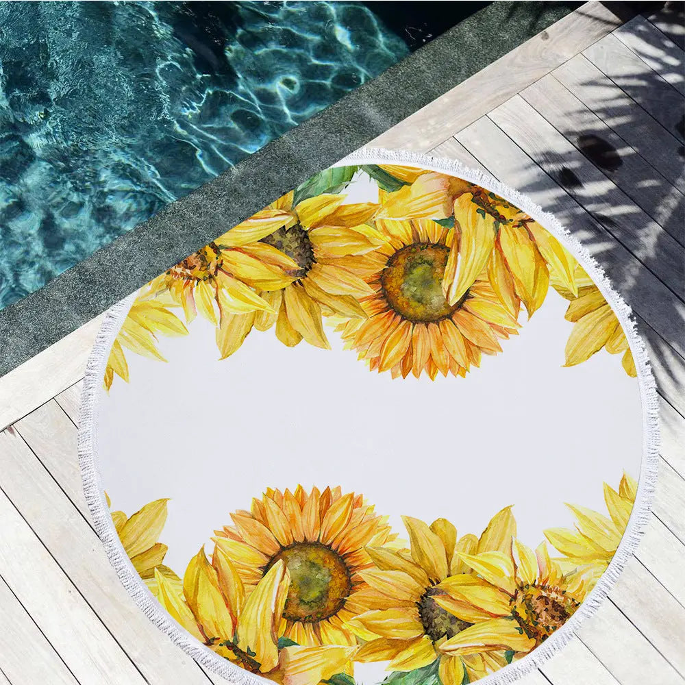 Serviette De Plage Microfibre ROCA Yellow-A-150X150
