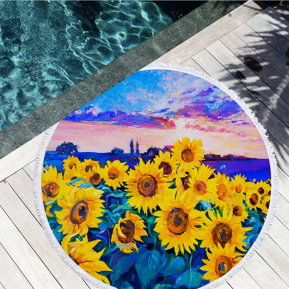 Serviette De Plage Microfibre ROCA Yellow-B-150X150