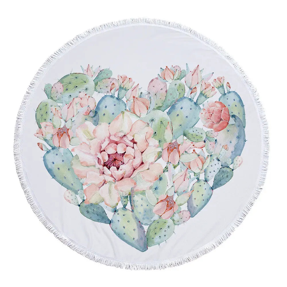 Serviette De Plage Ronde ZEFIRO B-300g Polyester material