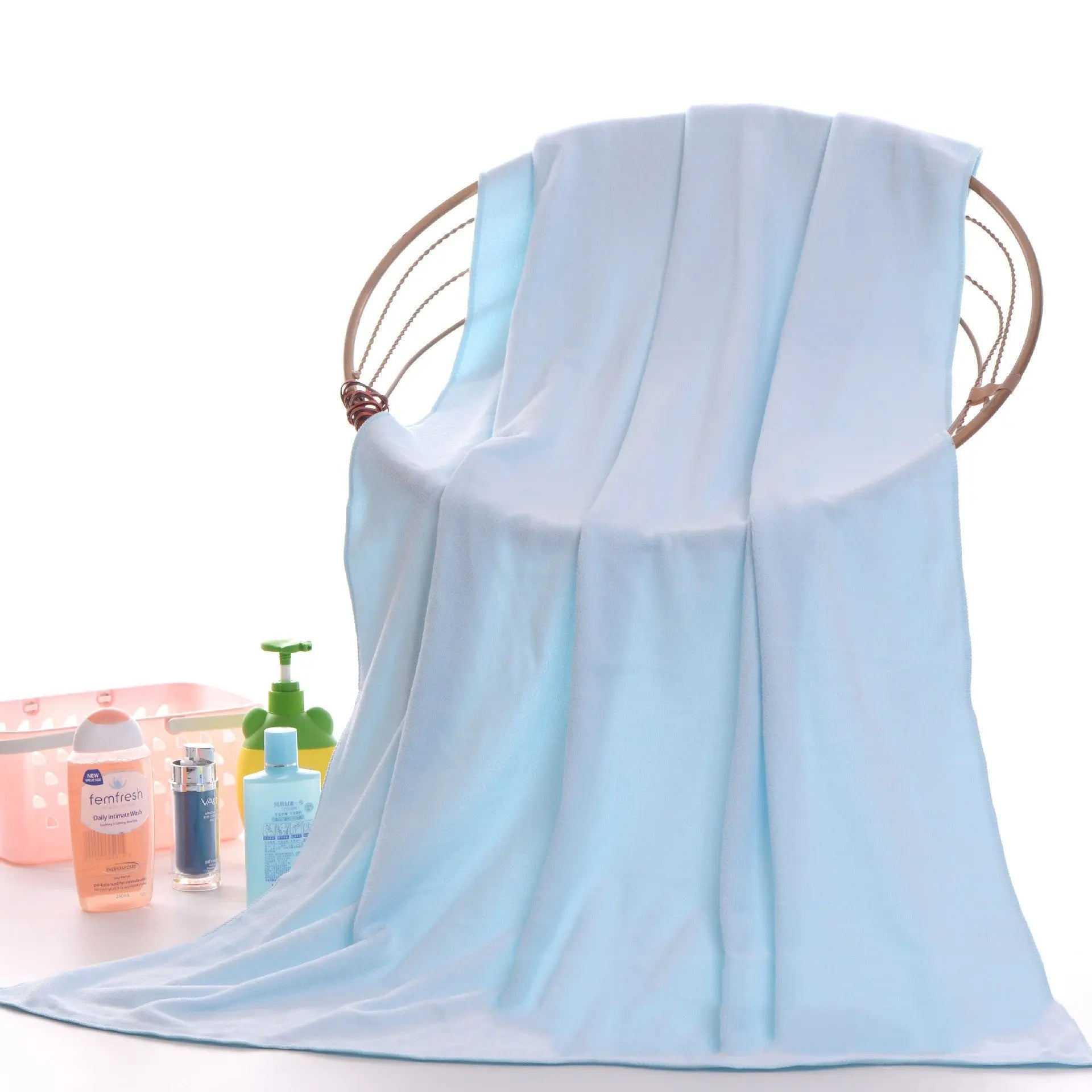 Serviette Plage Absorbante WISPEN Light Blue