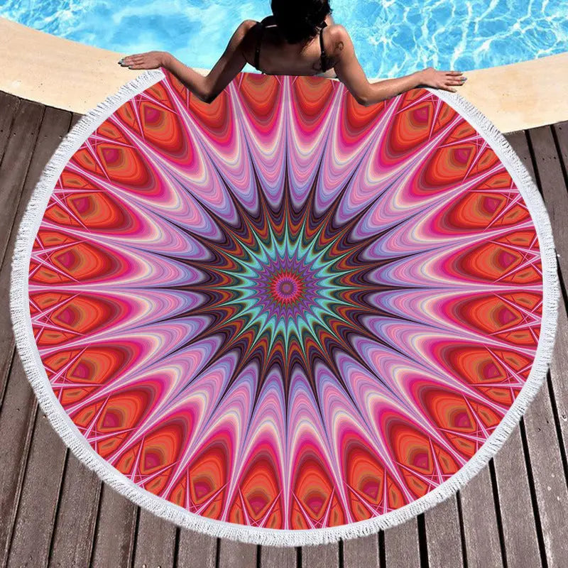 Serviette Plage Bohème MAYA A-150x150cm