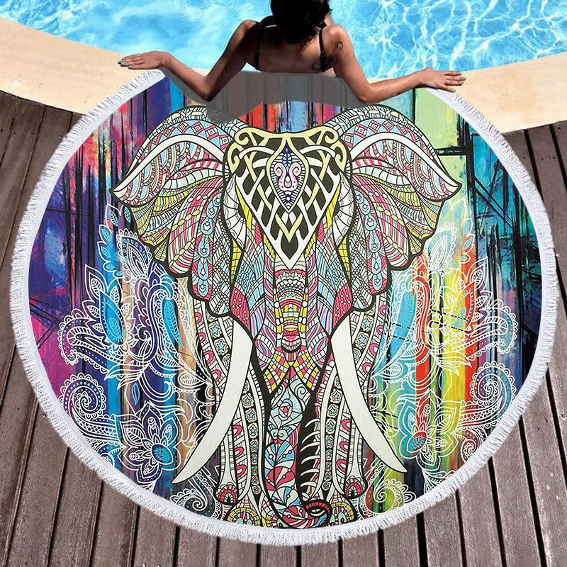 Serviette Plage Bohème MAYA H-150x150cm