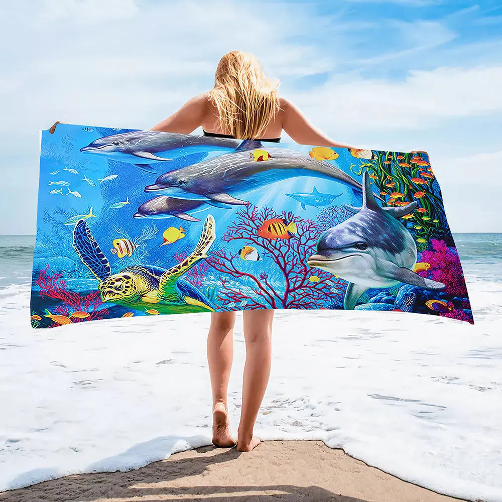 Serviette Plage Imprimée SPLASH btdz06-140cmx70cm