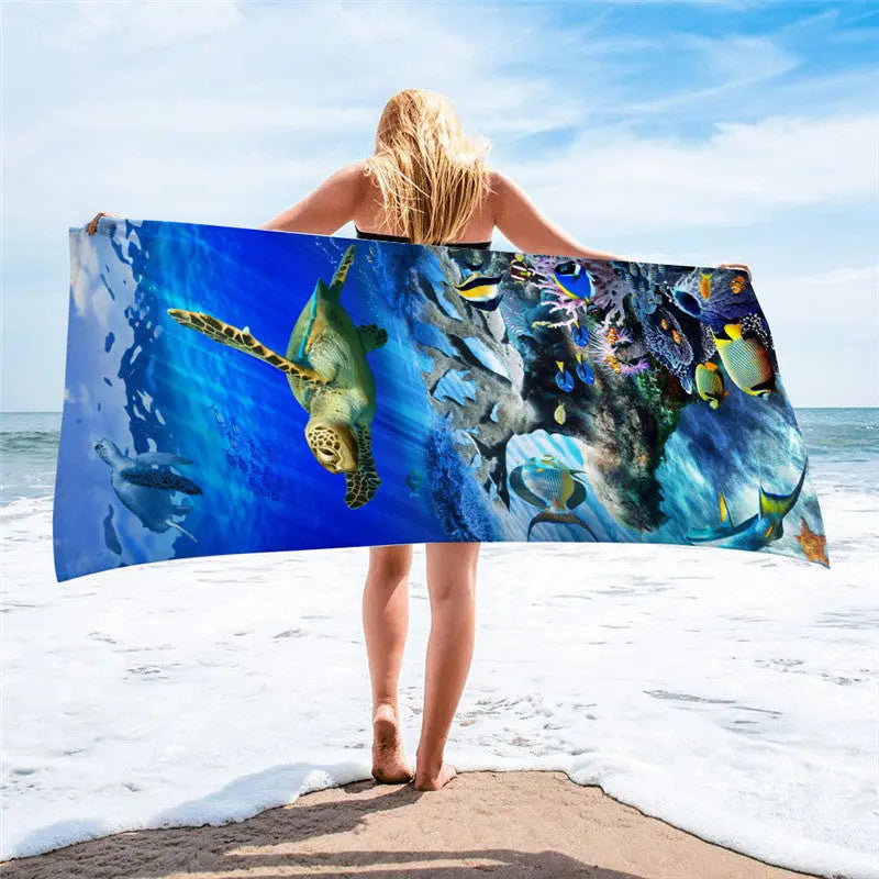 Serviette Plage Microfibre BLOSSOM H-150x75cm